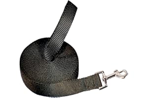 NAVOX Laisse pour Chien 5m, Longe de Dressage, Longue Laisse en Nylon pour Petites à Grandes Tailles - Noir