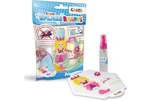 Craze Splash Beadys Cuentas de agua Princesas, perlas de agua de colores, manualidades niñas Princesas, bolitas de agua sin plancha