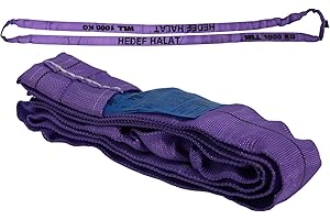 KIDSNADO 1 Tonne 0.5 Meter 1000kg Rundschlingen Bandschlinge Rundschlinge Hebeband Hebegurt Schlupp Kranschlinge