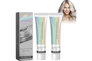 Crème Colorante Temporaire Pour Cheveux Boxiatil - Argenté sans Ammoniac, Crème Colorante Grise Pour Cheveux Parfaite