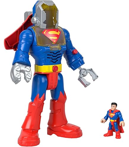 Fisher-Price Imaginext DC Super Friends Batman speelgoed, robot van ca. 30 cm met licht, geluid en Insider figuur, Defender grijs, HMK88