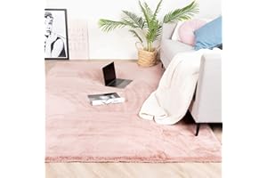 ‎FRAAI | HOME & LIVING FRAAI | Home & Living Hochflor Teppich - Comfy Rosa - 200x290cm - Shaggy, Einfarbig - Modern, Skandinavisch - Wohnzimmer, Esszimmer, Schlafzimmer - Fellteppich - Carpet