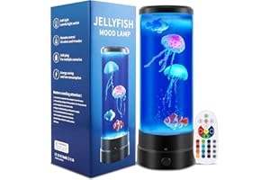 Lampe à Lave, Ambesty Lampe à Méduses, USB Lampe à Lave à Méduses, Lampe à Méduses 29 cm, 17 Changement de Couleur Lampe d'ambiance, Lampe Lave Enfant Noël Cadeau Enfant Décoration de Chambre à Couche