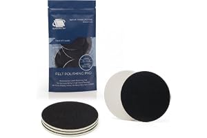 GLASS POLISH PRO Rayonfilt Polerrondeller 75 mm (3") 5-pack | För ceriumoxidpolering av glas, repborttagning, plast- och strå