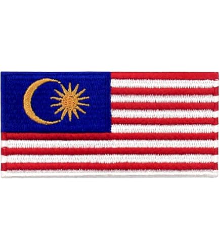 Toppa termoadesiva Toppa Patch Toppa Bandiera Forma a Scudo Singapore 8
