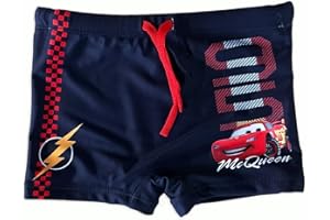 Fashion UK Disfraz Cars Rayo McQueen. Boxer Mar oficial de la película. Pantalón corto de playa azul. Tallas de niño.