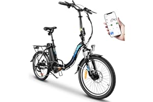 ‎KAISDA KAISDA E Bike Klapprad 20 Zoll Alu Mit 250w Motor 36V 13Ah Li-ion Akku Bis 100km Distanz, 7-Gang, Pedelec E-citybike Mit Fahrradkorb E-Fahrrad Für Erwachsene -22kg (Weiß)…