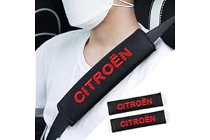 OYDDL 2PCS Auto Universal Sicherheitsgurt PU Gurtpolster Kompatibel mit Berlingo/C-Elysée / C1 / C3 / C4 / C5 / DS3 / Jumper/Jumpy/Spacetourer PKW SUV LKW Interieur Zubehör