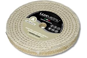 Lux Metal Superhård poleringsskiva 200 mm bomull sisalskivor spegelpolering metaller rostfritt stål grovslipning hjul polermaskin slipmaskin eliminerar repor mässing