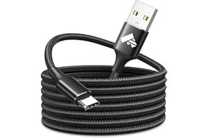 Aioneus Câble USB C 3M, Extra Long Câble USB C Charge Rapide Nylon Chargeur Cable USB vers USB C Chargeur Type C Charge Rapide pour Samsung Galaxy A55 A54 S25 S24 S23 S22 S10 Ultra Pixel PS5 Xiaomi