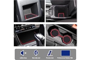 YEE PIN 2023 Taigo Polo AW Alfombrillas para VW Polo 6 2018 2019-2023 / Taigo Nivus 2021-2025 Accesorios, Alfombras de Goma para Consola Central Portavasos Coche Interior