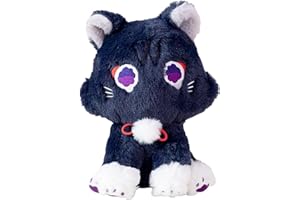XIAOHONG 22cm Genshin Impact Cat plush Toy,Wanderer Cat Plush Stuffed Animal Plushies,Cute Genshin Impact Scaramouche Cat Plush Doll Stuffed Toy,Soft Scara Cat Plush Pillow for Kids Plush Figure Gift