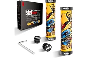 Chooee Silicone Mountain Bike Grips, MTB Grips Double Lock on Bicycle Handlebar Grip HHD