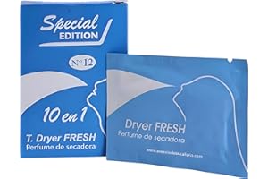 T.DRYER FRESH Dryer FRESH - Toallitas secadora perfumadas - Suavizante antitabaco perfumador de ropa duradero - Desodorizante profesional de ropa limpia - Perfume quita olores tejidos - Olor a Colon (100 lavados)
