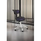 Depolife Ofis Laboratuvar &Ouml;ğrenci B&uuml;ro Tabure Metal Ayak Tekerlekli Sandalye Sırt Dayama &Ccedil;alışma Koltuğu
