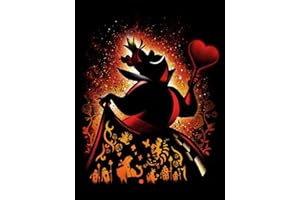 HUANNY DIY Diamond Painting Queen Hearts Diamond Art Villain, 5D Full Drill Cross Stitch Embroidery kit, Funny
