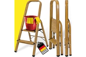 ‎CRAFTFULL 𝐂𝐑𝐀𝐅𝐓𝐅𝐔𝐋𝐋 Trittleiter CF-133A | 𝟑 𝐉𝐀𝐇𝐑𝐄 𝐆𝐀𝐑𝐀𝐍𝐓𝐈𝐄 - 2-6 Stufen Leiter - Klapptritt - Treppenleiter - Klappleiter mit Ablage - Haushaltsleiter - Stehleiter (2 Stufen)