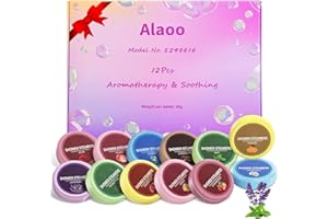 Alaoo Shower Steamers Aromatherapy, 12 Pack Aromatherapy Shower Tablets, Essential Oils Bath Tablet for Stress Relief, Lingering Intense Aroma, Shower Bombs Gift Set for Girl, Women, Wife (Regular)