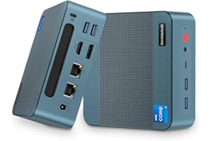 BOSGAME P2 Lite Windows 11 Pro Gaming PC, Intel Core i5-12600H, 12C/16T (up to 4.5GHz), 32GB DDR4 RAM 512GB PCIe3.0 SSD, 4K@60Hz Triple Display, HDMI, USB-C, USB3.2, LAN, Wi-Fi6, BT5.2