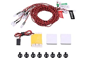 8 LED Lighting System Kit Simuleringsblinkljus för RC Airplane Helikopter 8 Lysdioder och så vidare. Flygplan Nattetid Flygle