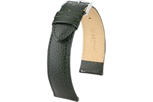 HIRSCH H HIRSCH Watch Strap Kansas - vera pelle di vitello - goffratura a bufalo - per uomini e donne