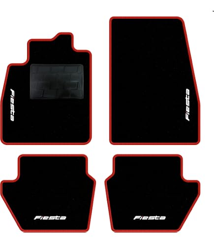 Set Tappetini In Silicone Per Ford Fiesta MK8 (2017-2024) E Puma - 14 Pezzi Per Protezione Interna Completa
