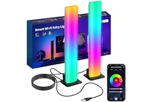 CIRCLIO Smart LED Lampe, Lampe Gaming Lumineuse RGB Synchronisation avec de Multiples Effets Lumineux et Modes Musicaux – Idéale déco gaming pour le Gaming, les Films et les Accessoires PC