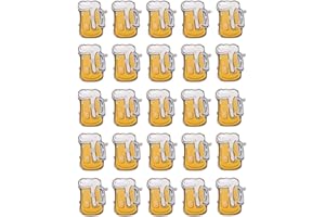 Toyvian Lot de 25 broches LED clignotantes pour la bière, la fête de la bière (couleur aléatoire)