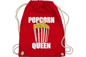 Shirtracer - Turnbeutel Rucksack - Karneval & Fasching - Taschen - Popcorn Queen - Knallmais Puffmais Popcorn Liebhaber