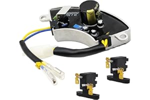 YGQ Generador AVR de 250 V y 220 μF, regulador de voltaje automático para Predator Champion Generac 30060-Y025110 Homelite 290440011 y cepillos