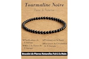 Landorilo Bracelet 4mm en Pierre Naturelle pour Homme et Femme, Bracelets Élastique Yoga, Bijoux Cadeau Créatifs, Porte Bonheur avec Perles de Remplacement