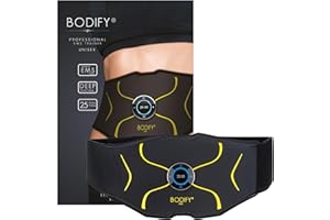 ‎BODIFY Bodify® EMS Bauchtrainer Max - Gezielte Stimulation der Bauch Muskulatur! - Muskelaufbau - Bauchtrainer - Stimulationsgerät Bauch Muskeln - Bauchmuskeltrainer für Männer und Frauen Das ORIGINAL