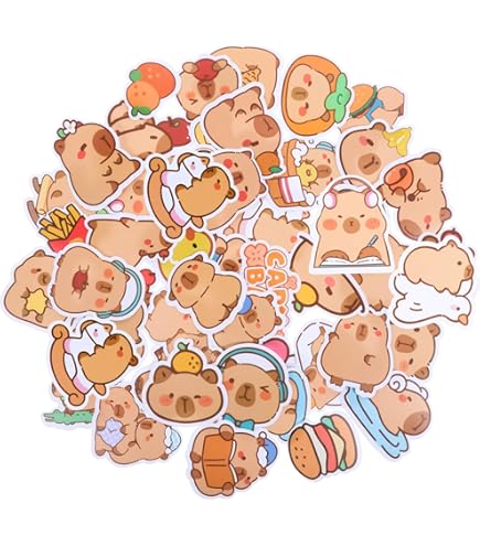 Kawaii Kaktus Sticker - 50 Stück Wasserfeste Aufkleber