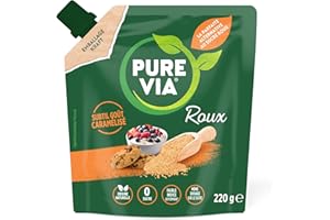 Pure Via Doypack Roux Alternative Naturelle au Sucre Roux, 220g
