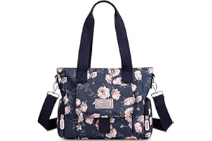 FORRICA Borsa a Mano Donna Borsa Tracolla Stampa di Moda Borsetta Grande Borse a Spalla Impermeabile Casuale Borsa Viaggio con Più Tasche