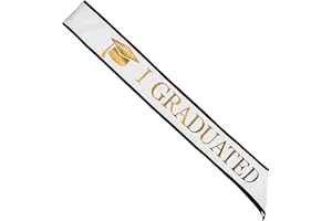 GraduatePro Examen Sash Grade Klass av 2021 Dekoration i Examen Presentparty Rekvisita för Man Kvinnor Grattis