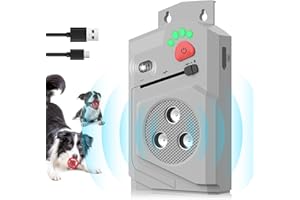 Honey Paws Anti Barking Device for Dogs, Stop Barking Dog Device with 3 Emitters, Ultrasonic Dog Bark Control, Behavior Aid, Dog Bark Deterrent Device 15M Range Indoor & Outdoor Rechargeable