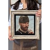 Oscar Stone Decor &Ccedil;er&ccedil;eveli Tablo Taş Duvar Dekoru 30 X 30 Cm Mustafa Kemal Atat&uuml;rk Sakallı