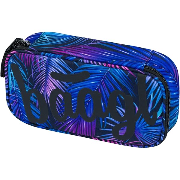 Coocazoo Trousse à Crayons - Compartiment Compas - Compartiment équerre - Compartiment Pour Emploi Du Temps - Porte-stylo Amovible - Poche Zippée