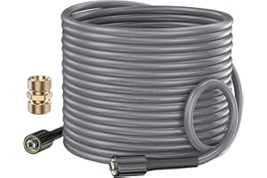 DANCINGBOAR 10M Tubo di Ricambio per Idropulitrice, 3600 PSI Super Flessibile Filettatura Femmina M22 14mm Antipiega Tubo di Prolunga per Accessori ad Alta Pressione, Lavaggio di Auto
