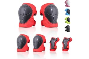 NEOVSUNY Protection Roller Enfant, Equipement de Protection Skateboard Protecteurs Enfants Genouillères Coudières Protège-Poignets pour Le Patinage à roulettes,Planche à roulettes,Scooter,Vélo