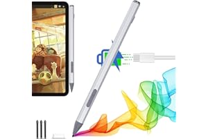 ARSANDYN Surface Lápiz Stylus para Microsoft Surface, Surface Pro Pen Lápiz para Surface Pro 11/9/10/8/X/7/7 plus/6/5/4/3, Surface Book/Laptop/Go/Studio, 4096 Sensibilidad a la presión, Rechazo de la Palma