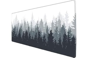 TEKXDD Large Gaming Mouse Mat Pad 800 x 400 mm XXL Keyboard Mouse Pad, Non-Slip Rubber Waterproof Surface, Extended Desk Mat Pad for Office, Game, PC, Laptop, Desk - Tree Pattern