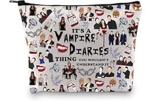 PLITI Trousse de maquillage Vampire TV Show Fans Cadeau It's A Vampire Thing You Wouldn't Understand It TVD Merchandising, Vampire Thing Bagu, Mode