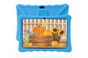 Veidoo Kids Tablet 10 inch, 2GB RAM 32GB ROM, WiFi, Android Tablet Pc with Silicone Case, iWawa Parental Control APP, for Children (Blue)