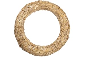 ‎DEKOPRINZ DekoPrinz® Strohkränze, 1 Stück | ø 40 cm Durchmesser | 6 cm Stärke | Strohrömer, Türkranz, Deko-Kranz, Kranz-Rohling, Strohring