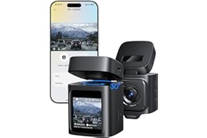 Baseus VD1 Dashcam Voiture Avant - GPS Galileo WiFi, WDR Angle 170°, Vision Nocturne Ultra-Clair, Caméra Voiture Embarquée 3K, Enregistreur Jour & Nuit, Synchronisation Solaire, Commande Vocale IA