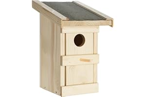 KAWERK Nistkasten-Bausatz für Stare - „Made in Germany“ mit positivem sozialen Beitrag – mit 45mm Bohrung, Nistkasten für Vögel wie Stare und vielen weiteren Arten, wetterfest für draußen