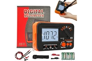 Megohmmeter WapoRich Digital Insulation Resistance Tester 2000MΩ Megohm Meter with DC 250V/50V/1000V AC750V Testing Voltage