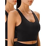 JOYSPELS Womens Comfort Crop Tops - Yoga Bralettes Vest Tops for Women with Removable Pads, Medium Support Stretch Sports Bra